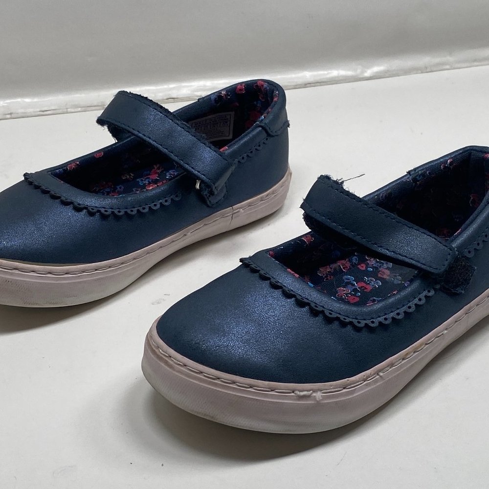 Nine West Ali Toddler Pink Girl's Shoes Sz 9 Strappy Ankle Sparkle Ballet Flats